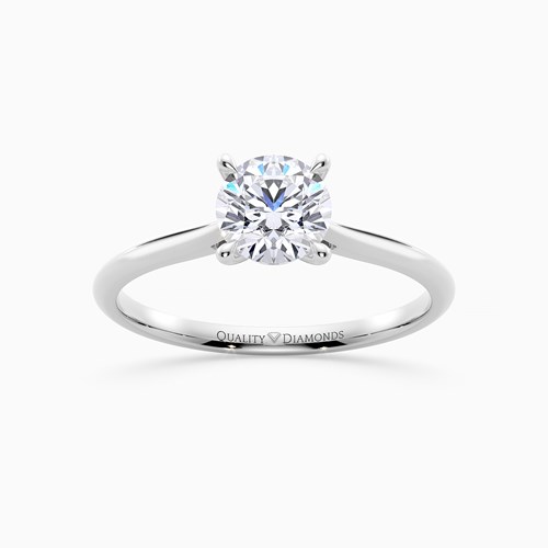 A Solitaire Diamond Engagement Ring
