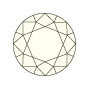 An illustration of an I coloured diamond