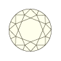 An illustration of a J coloured diamond