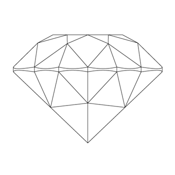 A loose marquise shape diamond vector
