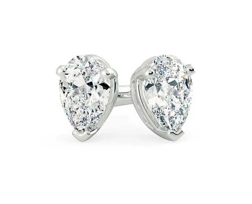 Pear Cut Diamond Earrings