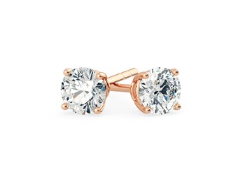 Rose Gold Diamond Earrings