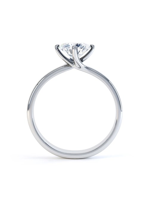 Contemporary Diamond Engagement Ring