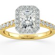 Halo Solitaire Diamond Rings