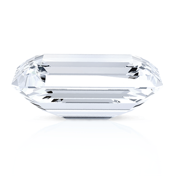 Emerald Cut Diamond Side View