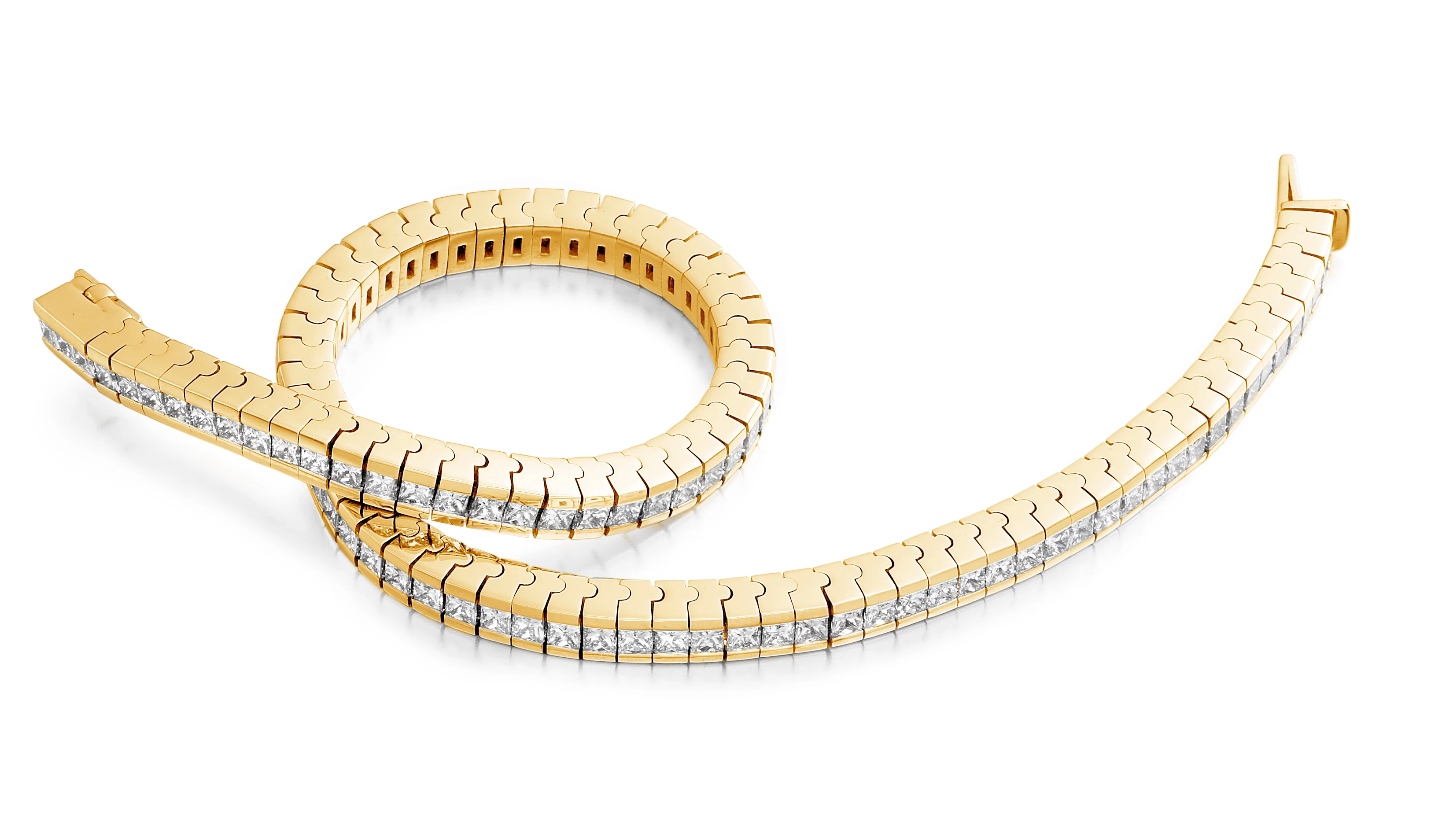 4.5ct Alvera Diamond Bracelet in 18K Yellow Gold