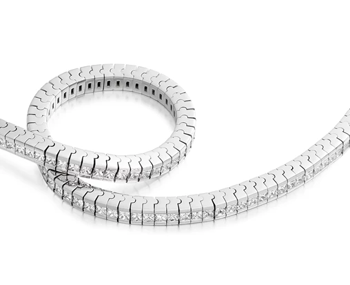 18K White Gold Diamond Bracelets