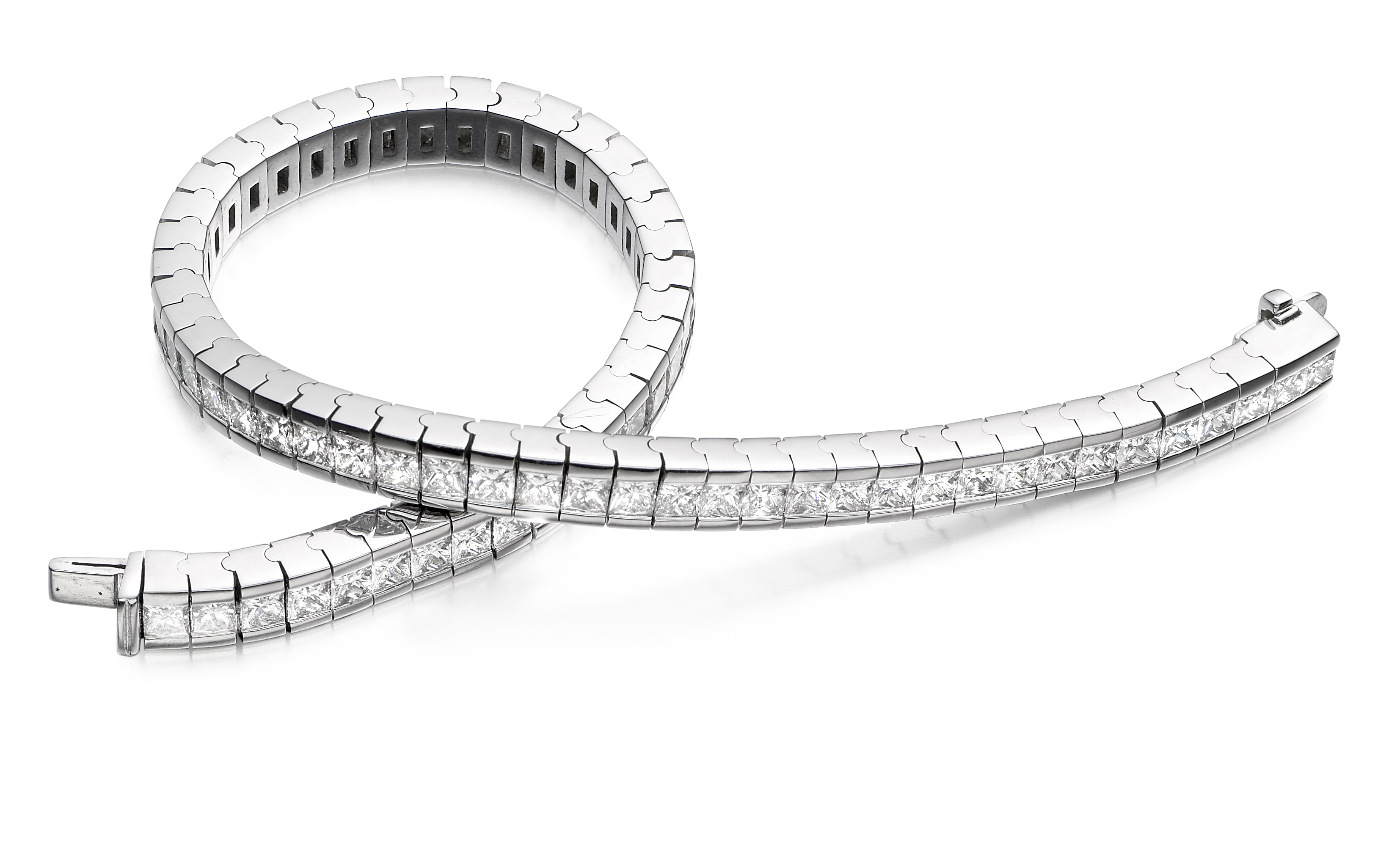 6.5ct Alvera Diamond Bracelet in 18K White Gold