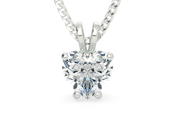 Heart Ettore Diamond Pendant in Platinum