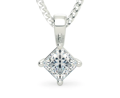 Princess Diamond Pendants