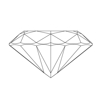 Heart Cut Diamond Side View