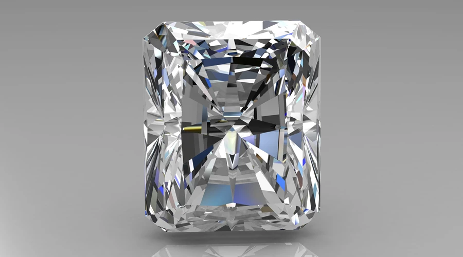 Long radiant cut diamond deals