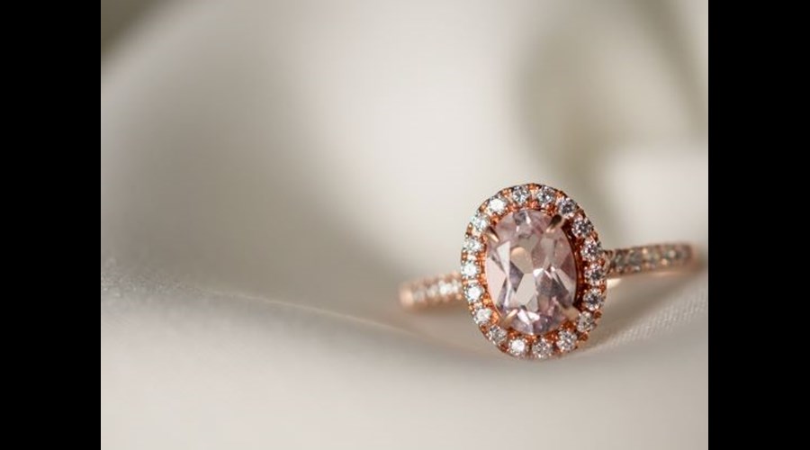 Rose Gold Halo Rings