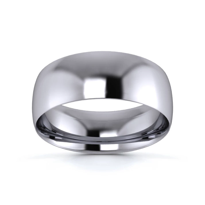 Palladium 950 7mm Light Weight Traditional Court Wedding Ring