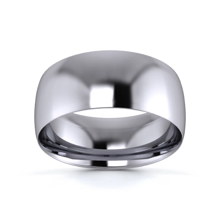 Platinum 950 8mm Light Weight Traditional Court Wedding Ring