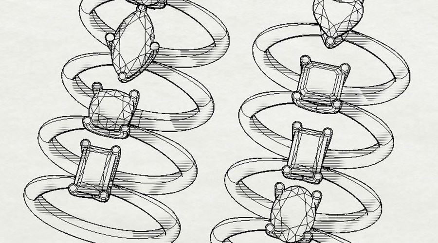 Our gorgeous Amorette collection, exclusive to Quality Diamonds.