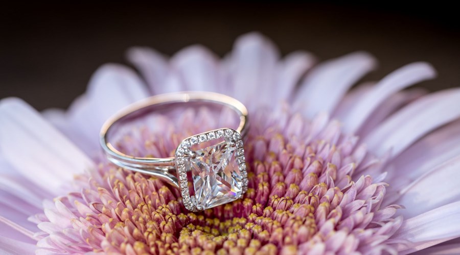 Platinum Halo Diamond Rings