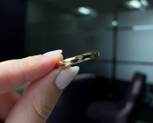 9K Yellow Gold 3mm Traditional Court Medium Weight Ring