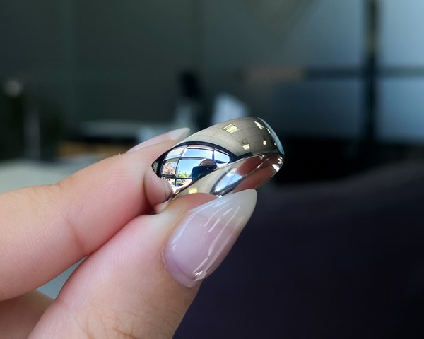 9K White Gold 6mm Traditional Court Medium Weight Wedding Ring