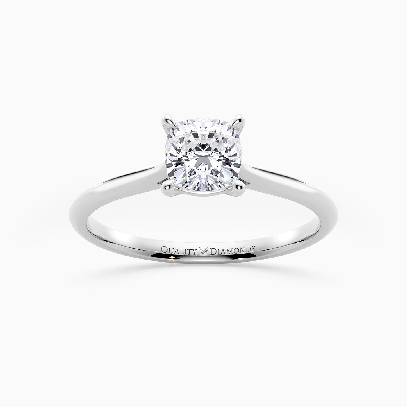 Cushion Carys Diamond Ring in 9K White Gold