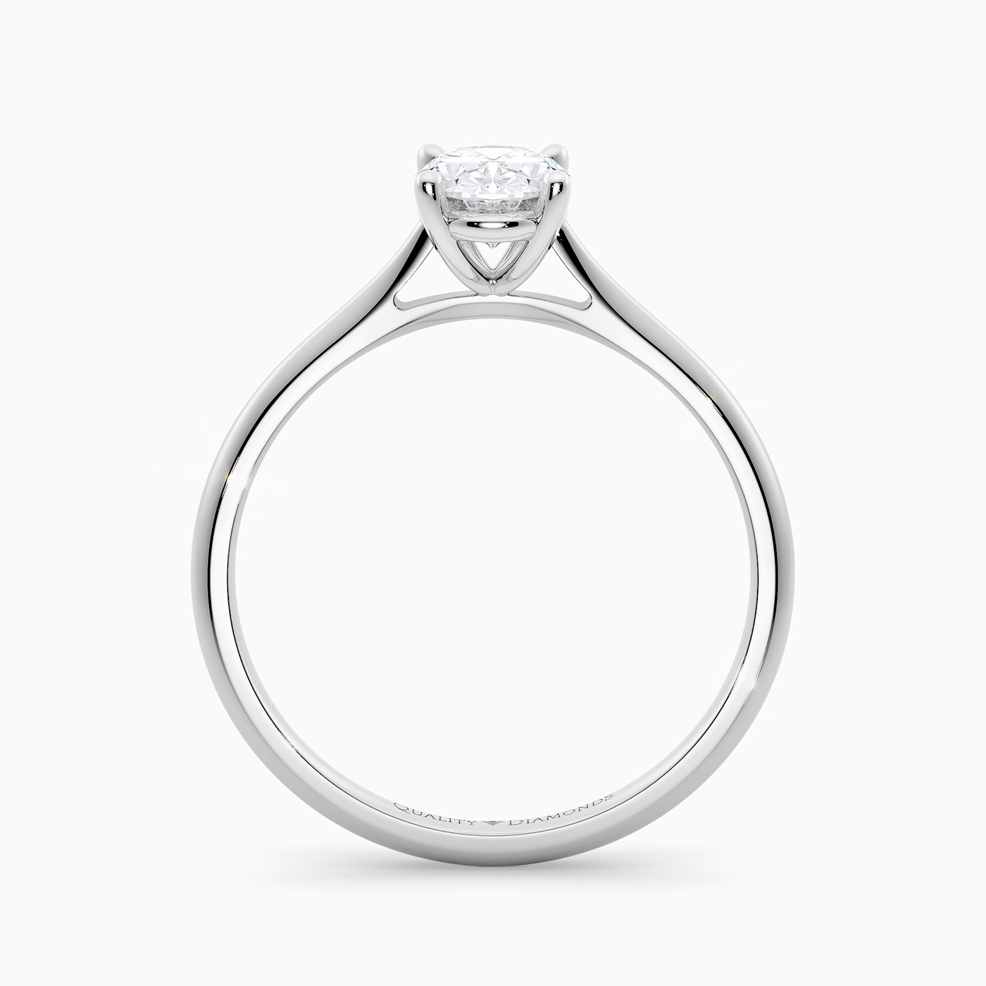 Oval Carys Diamond Ring in Platinum | Quality Diamonds