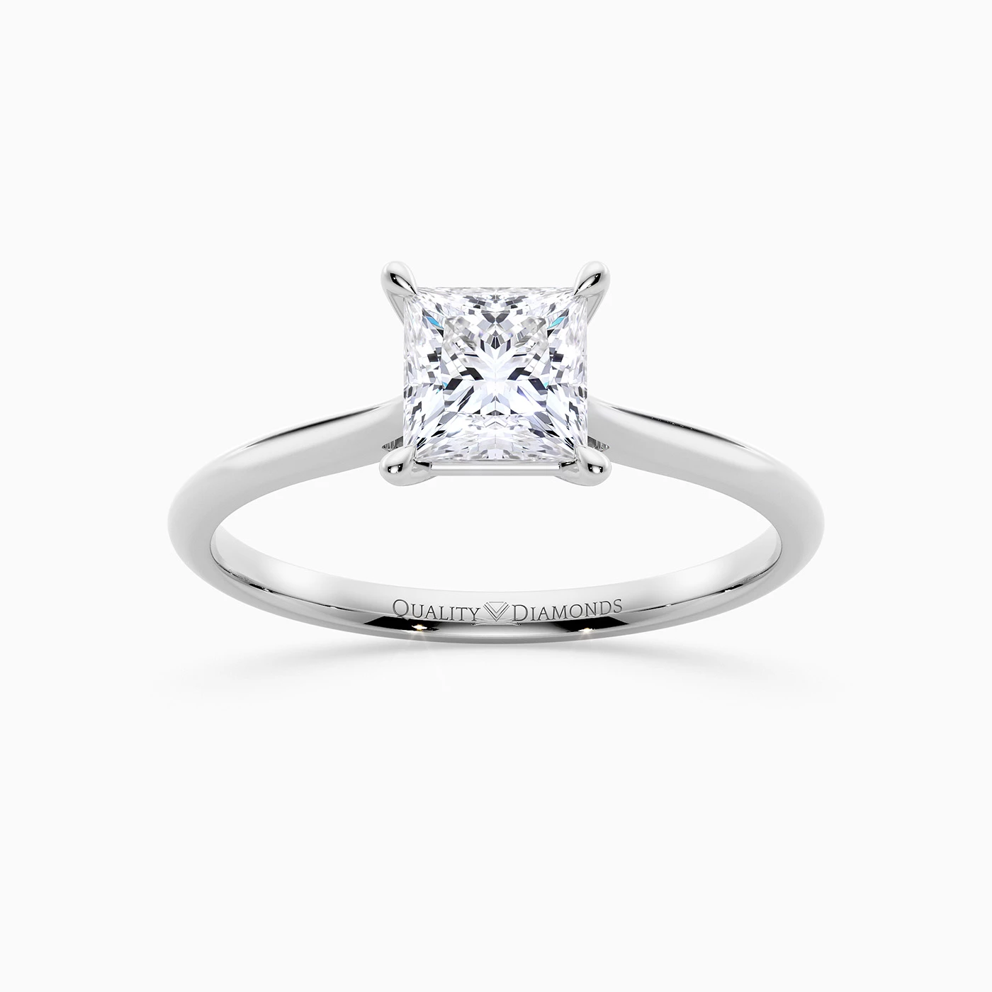 Princess Carys Diamond Ring in Platinum