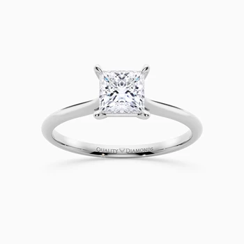 Princess Carys Diamond Ring in Platinum