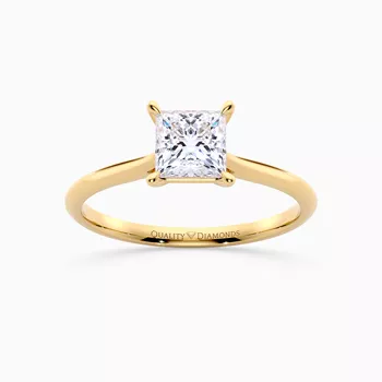 Princess Carys Diamond Ring in 9K Yellow Gold