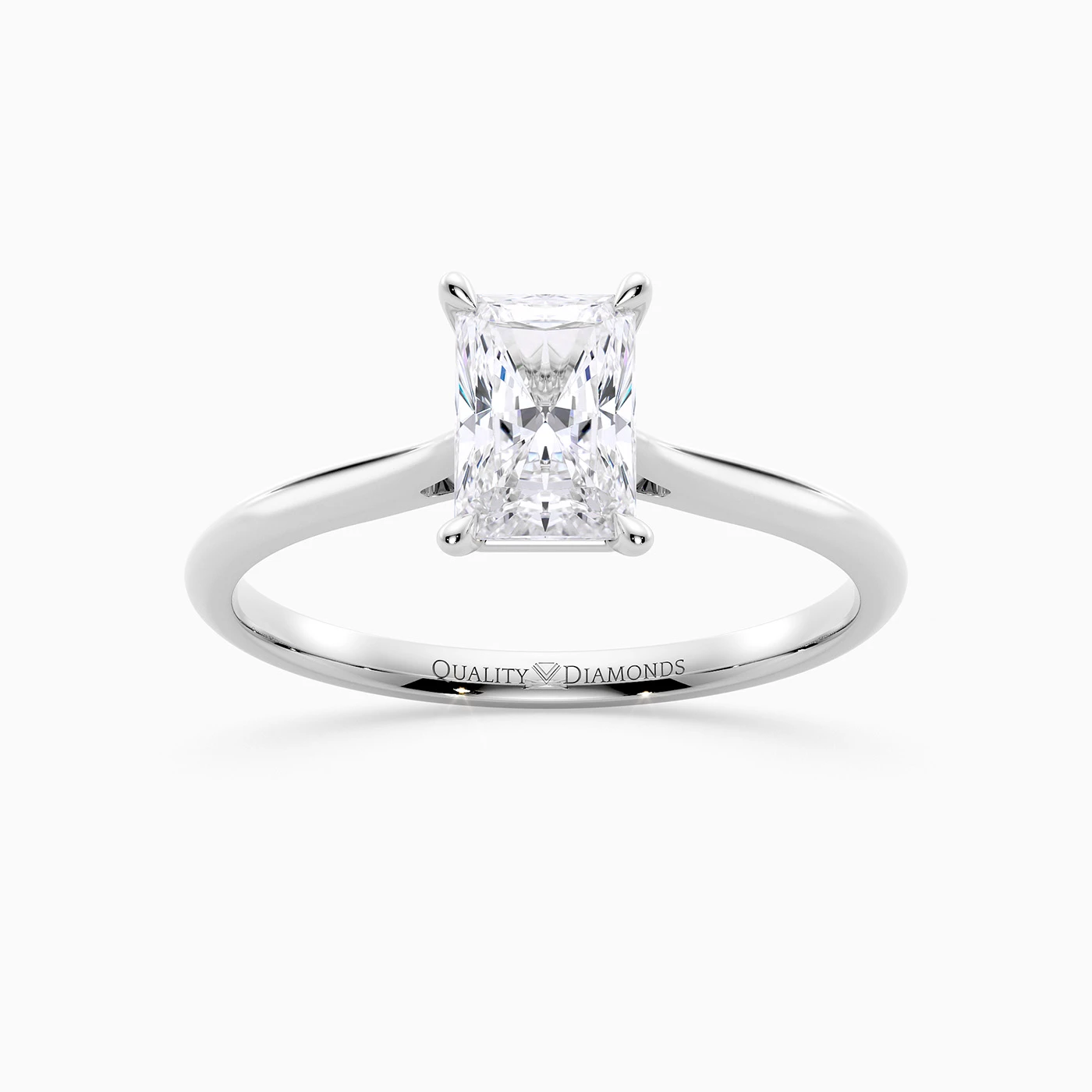 Radiant Carys Diamond Ring in Platinum