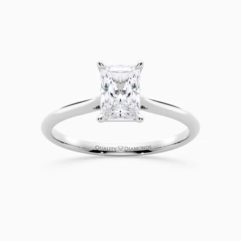 Radiant Carys Diamond Ring in Platinum