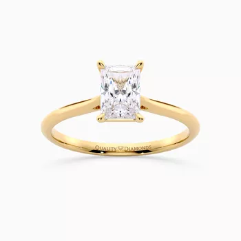 Radiant Carys Diamond Ring in 9K Yellow Gold
