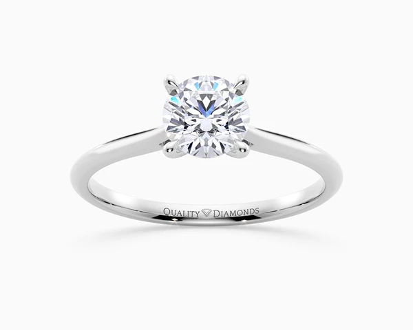 Round Brilliant Carys Diamond Ring in Platinum