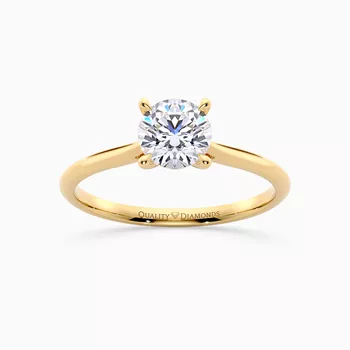 Round Brilliant Carys Diamond Ring in 18K Yellow Gold