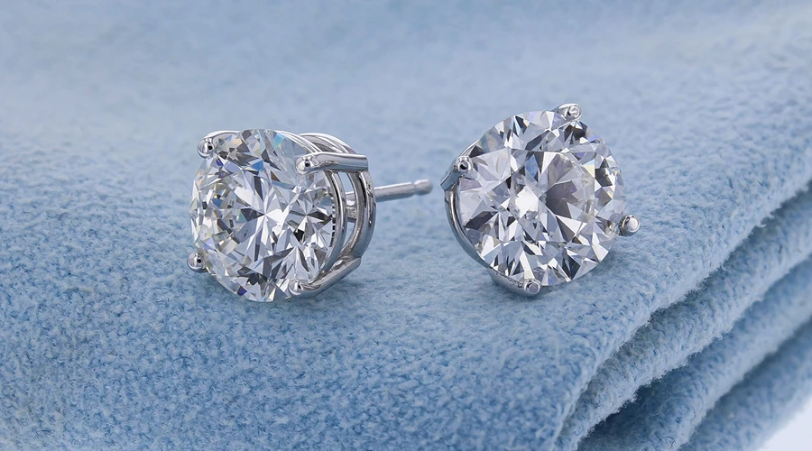 Classic Diamond Stud Earrings