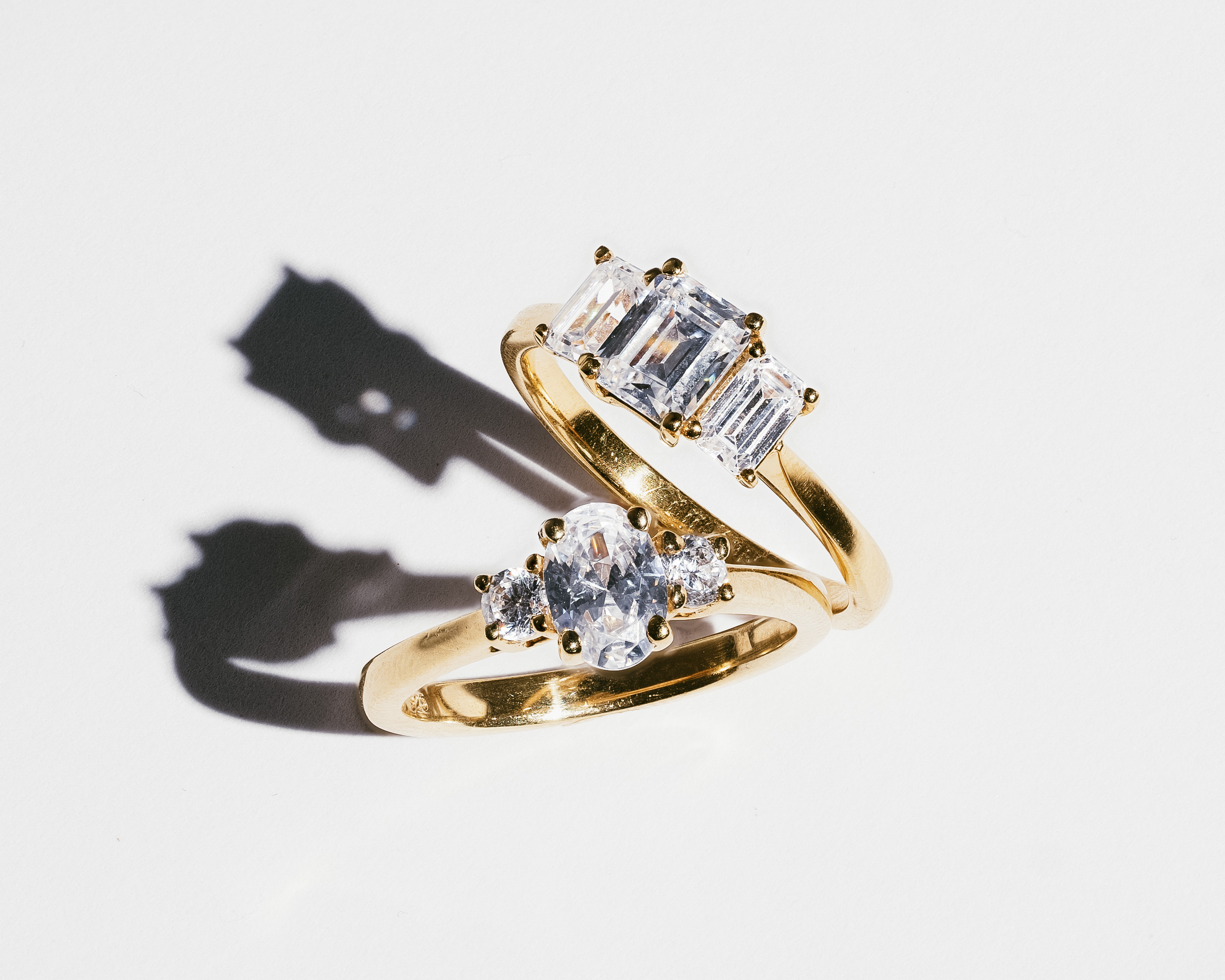 Three Stone Diamond Engagement Rings