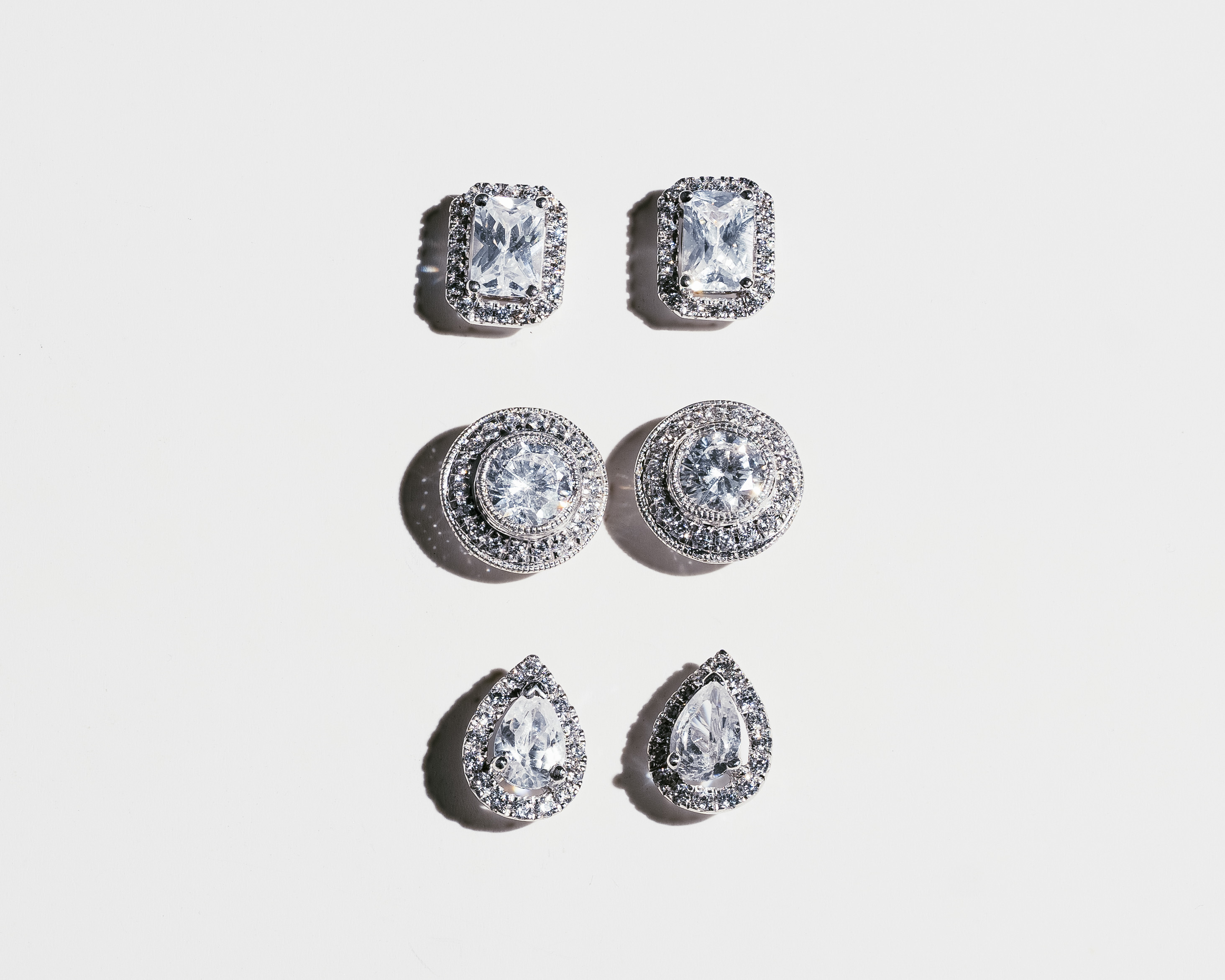 Diamond Halo Earrings