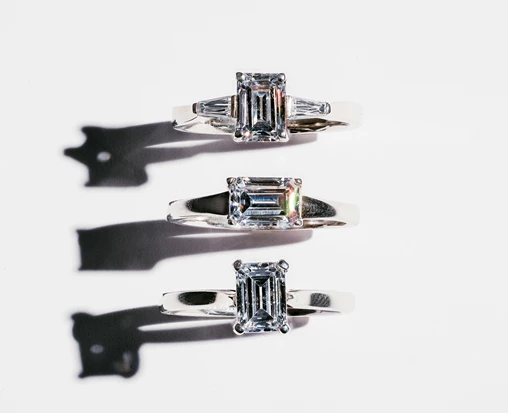 Emerald Cut Engagement Rings