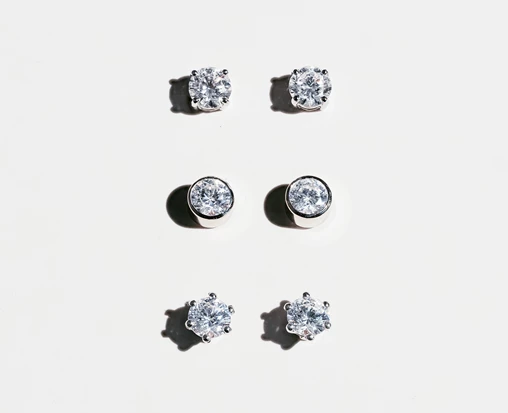 Round Brilliant Cut Diamond Earrings
