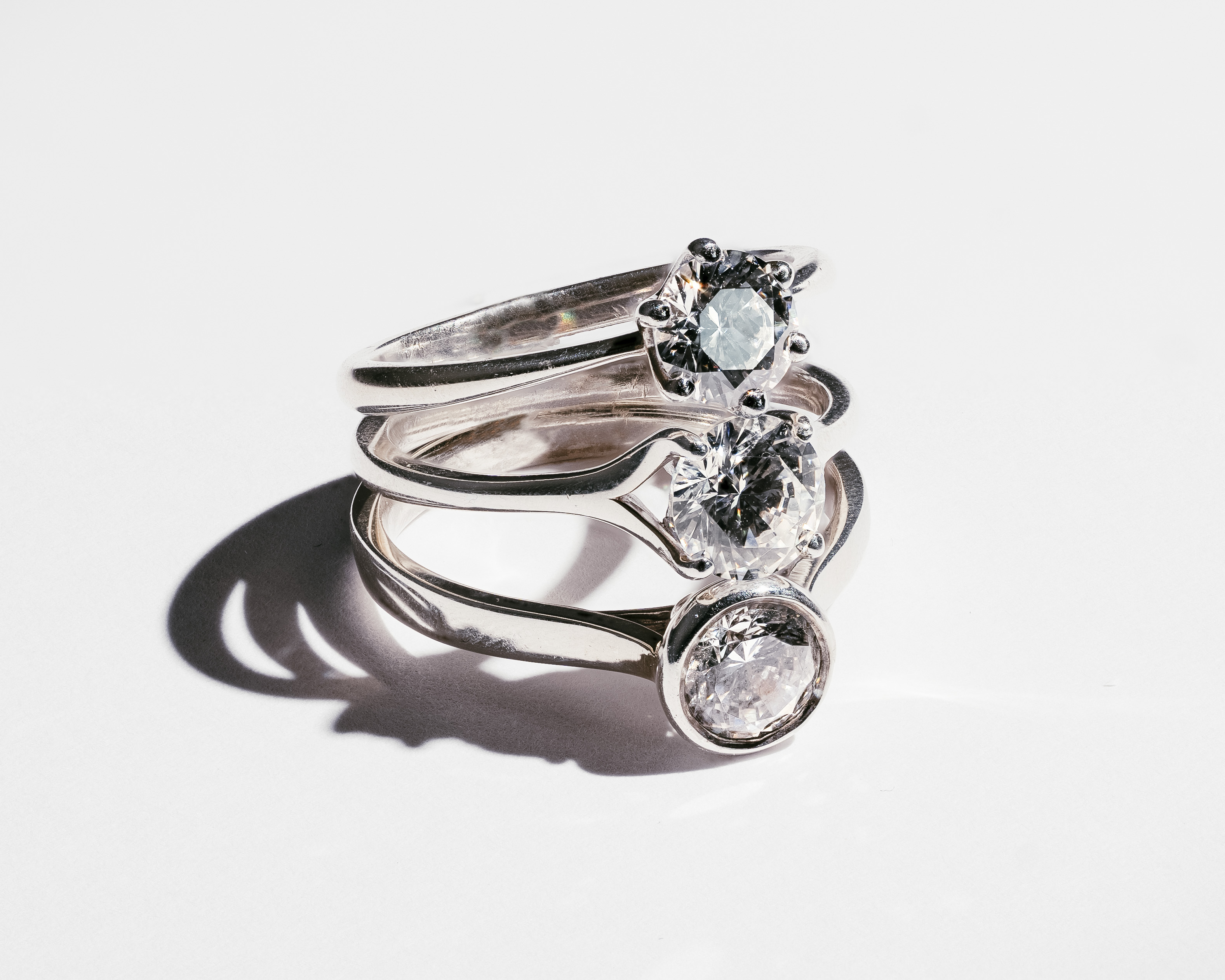 Contemporary Diamond Engagement Rings