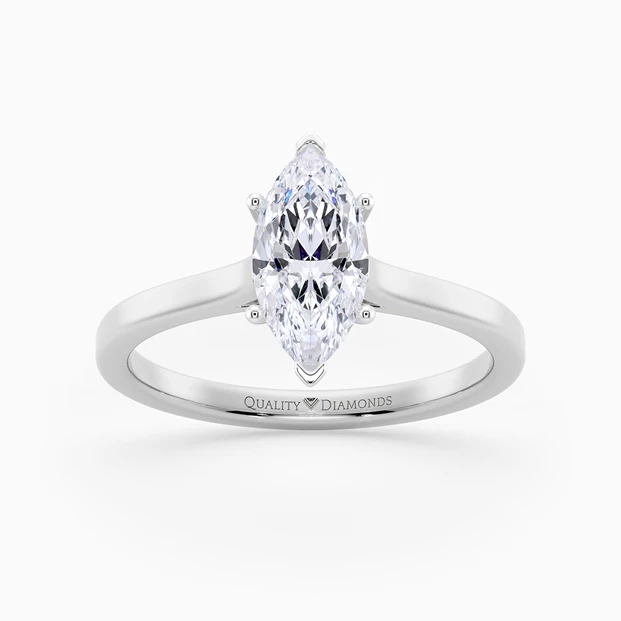 Marquise Felicita Diamond Ring in Platinum