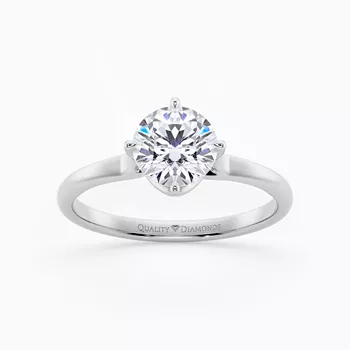 Round Brilliant Promessa Diamond Ring in Platinum