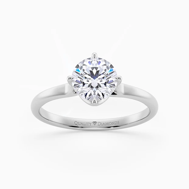 Round Brilliant Promessa Diamond Ring in Platinum