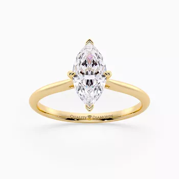 Marquise Carys Diamond Ring in 9K Yellow Gold