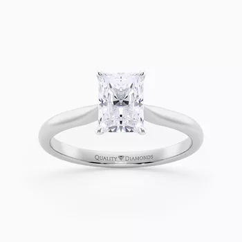 Radiant Beau Diamond Ring in Platinum
