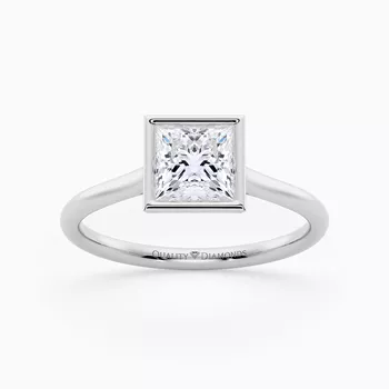 Princess Carina Diamond Ring in Platinum 950