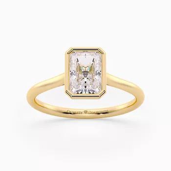 Radiant Carina Diamond Ring in 9K Yellow Gold