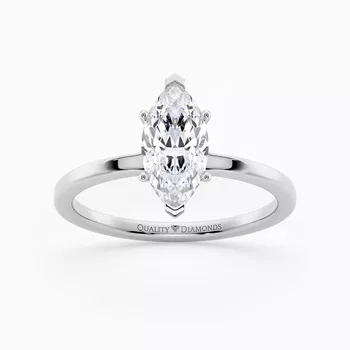 Marquise Lita Diamond Ring in Platinum 950
