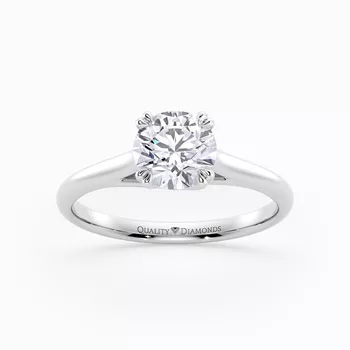 Round Brilliant Amore Diamond Ring in Platinum