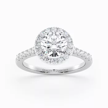 Diamond Set Round Brilliant Bijou Diamond Ring in Platinum