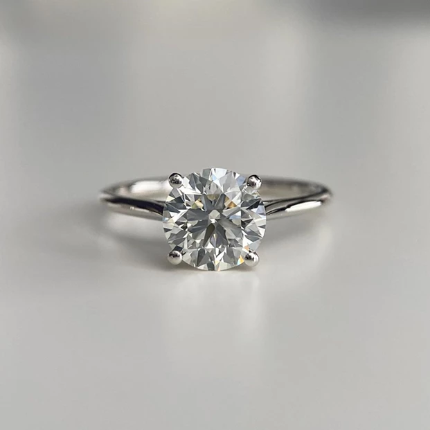 1.78ct Round Brilliant Carys Diamond Ring in Platinum